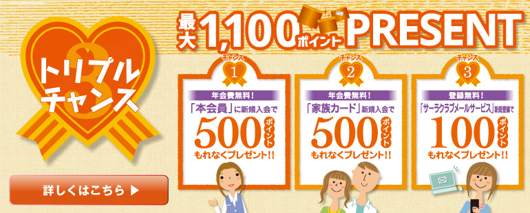 トリプルチャンスプレゼント